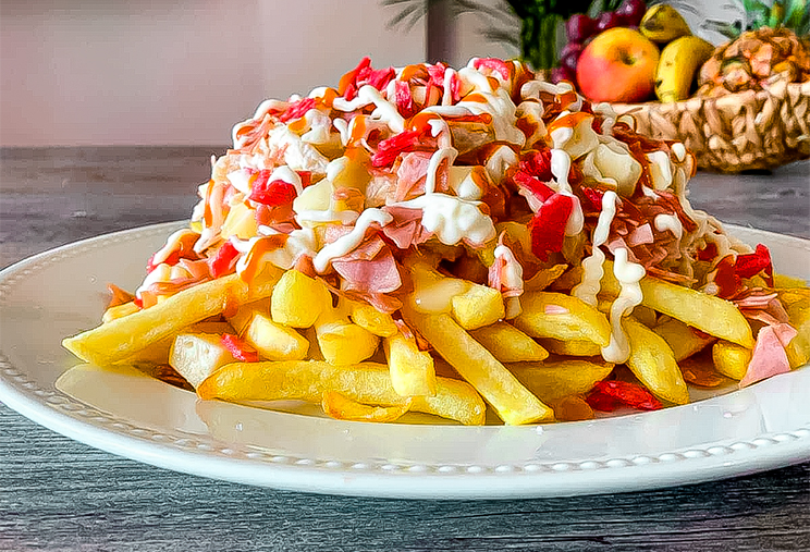 Salchipapas Gratinadas